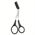 Ensemble de ciseaux et peigne à sourcils
